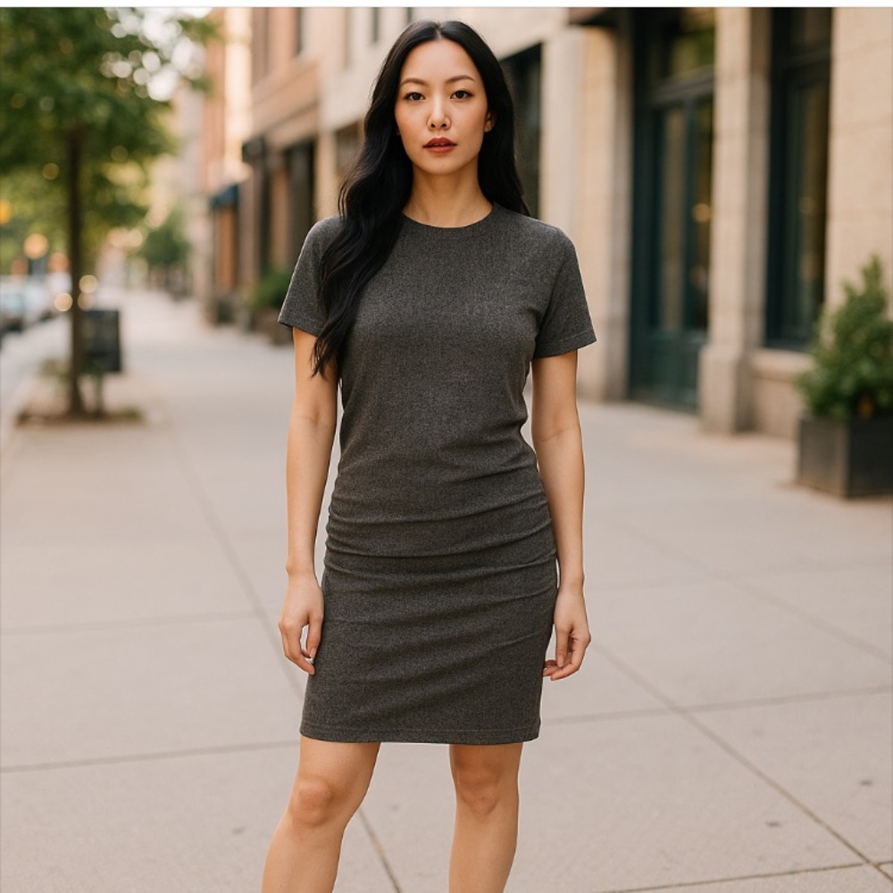 BP Nordstrom Women’s Gray Casual Short Sleeve Dress Size S